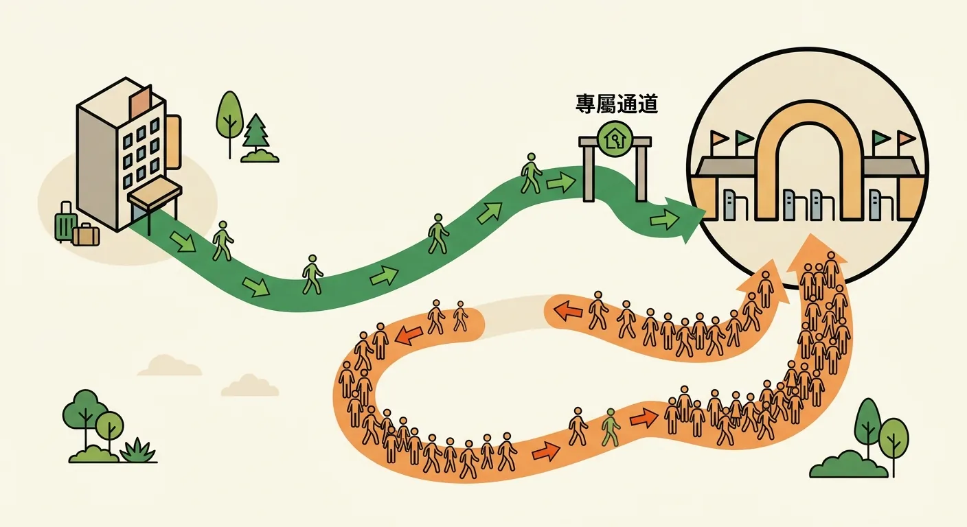 說明提早入園動線